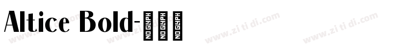 Altice Bold字体转换